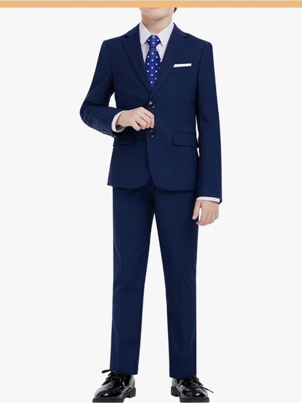 Boys' Navy 3 Piece Suit Set - Classic Formal Look